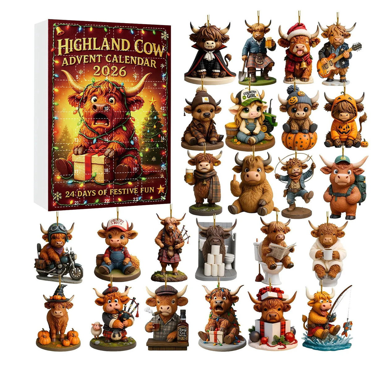 Calendario de Adviento con Figuras Sorpresa