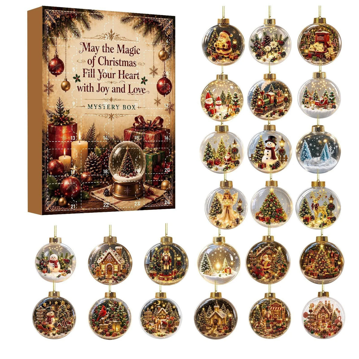 Calendario de Adviento con Figuras Sorpresa